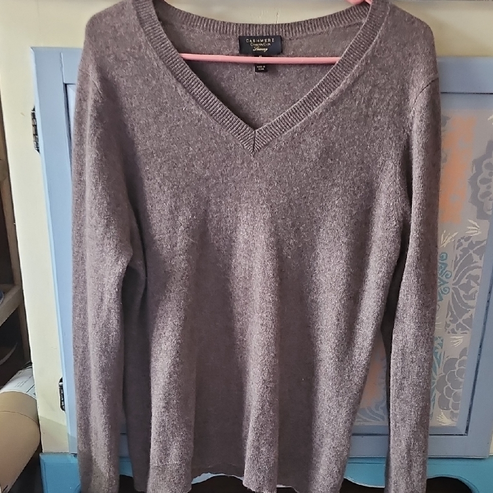 Cashmere Charter Club Luxury Brown Sweater XL